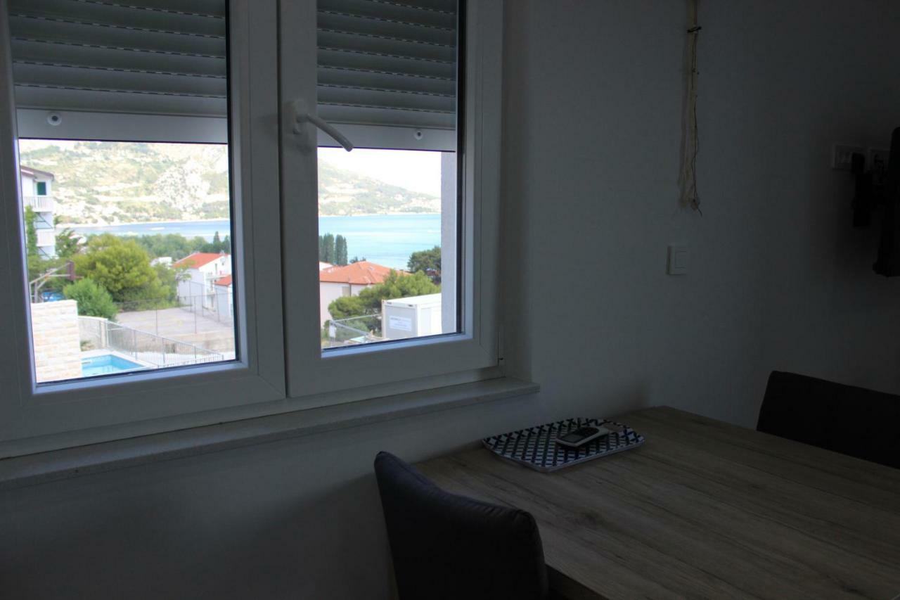 Villa Sara With Sea View And Private Heated Pool Omis Ngoại thất bức ảnh